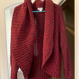 Women’s Ava and Viv red cardigan in size 1x